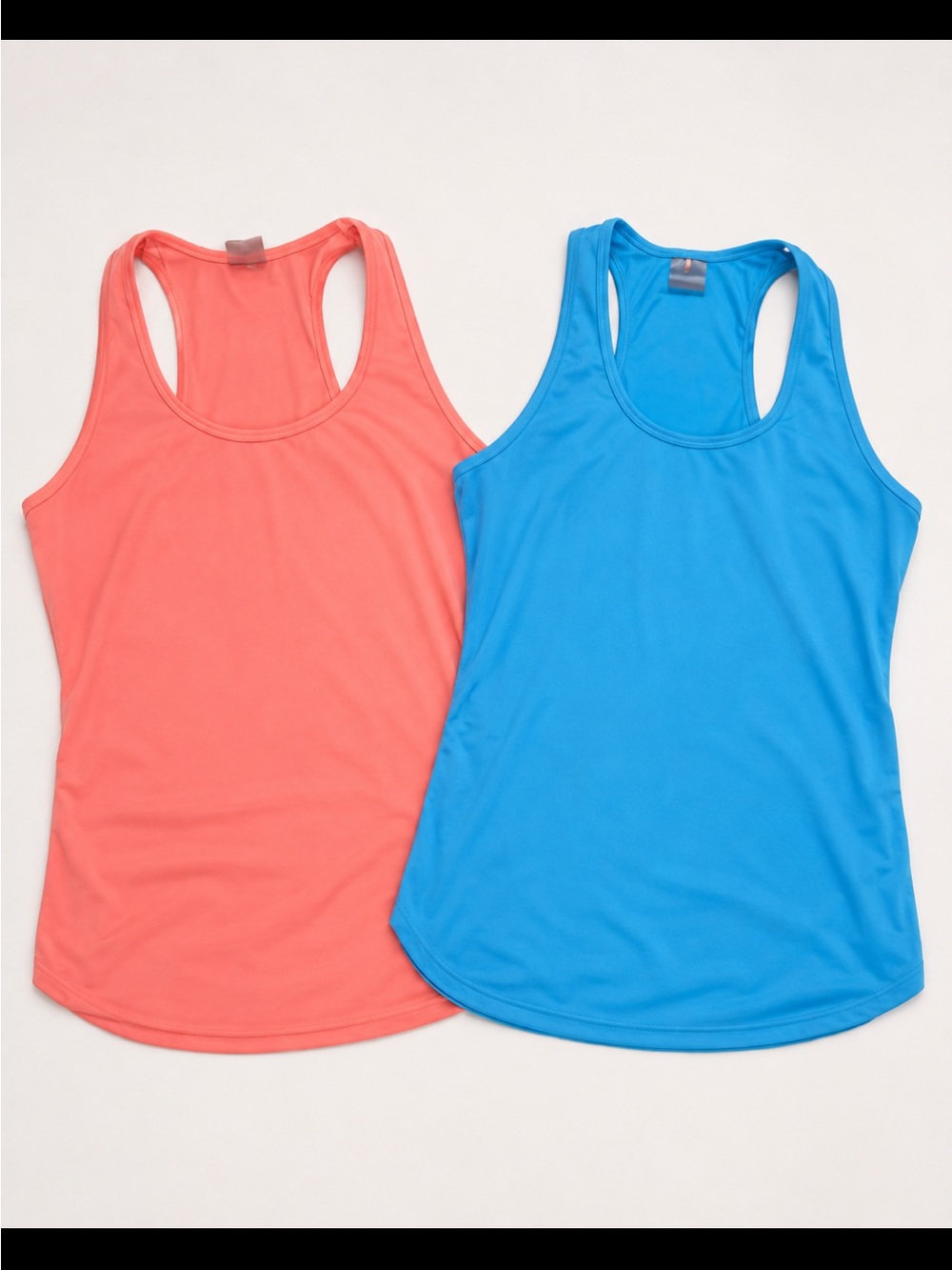 CALIA by Carrie Underwood Coral and Bright Blue Racerback Tank Tops